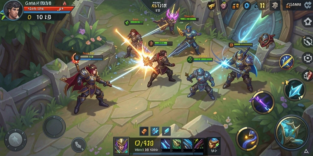 Screenshot dari gameplay ASIA128 yang menampilkan aksi seru dalam pertempuran.