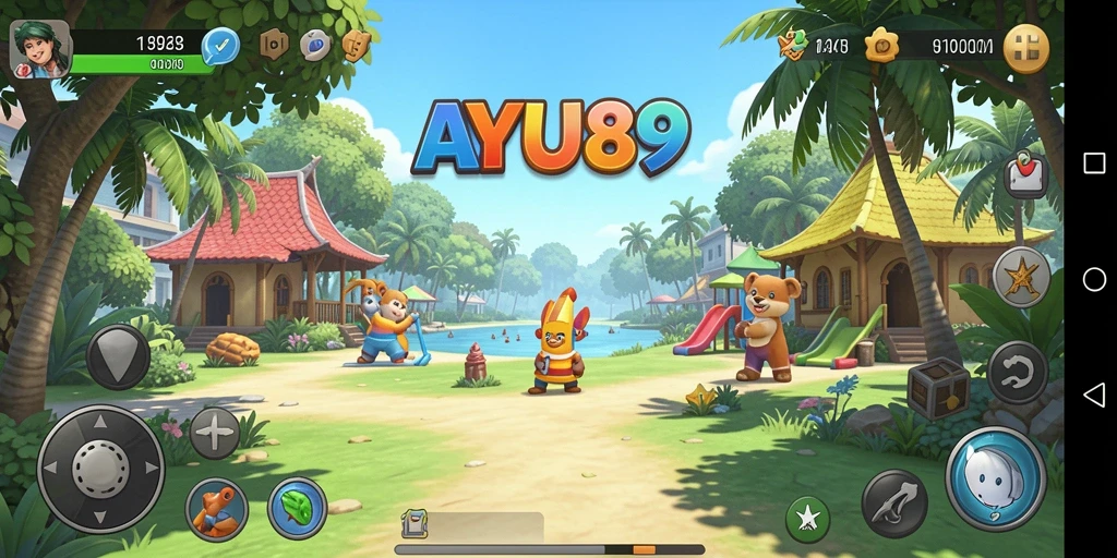Tampilan gameplay AYU89 yang menarik dan penuh warna.