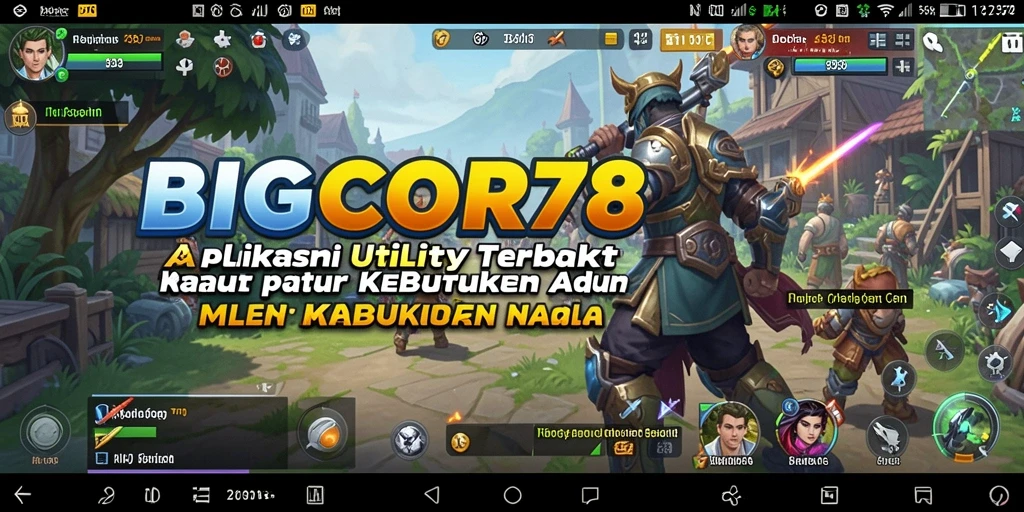 Tampilan antarmuka utama aplikasi BIGCOR78 yang intuitif dan ramah pengguna.