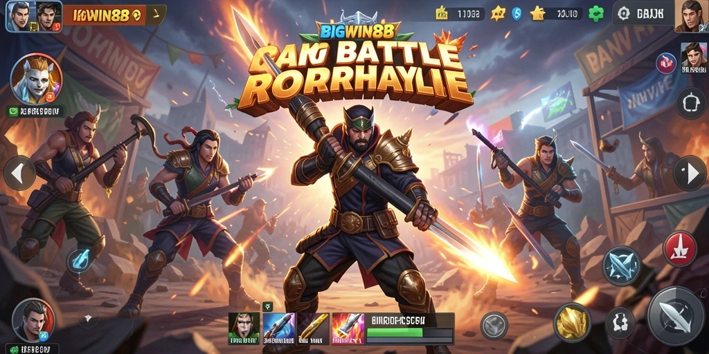 Gameplay seru BIGWIN88 dalam pertempuran Battle Royale.