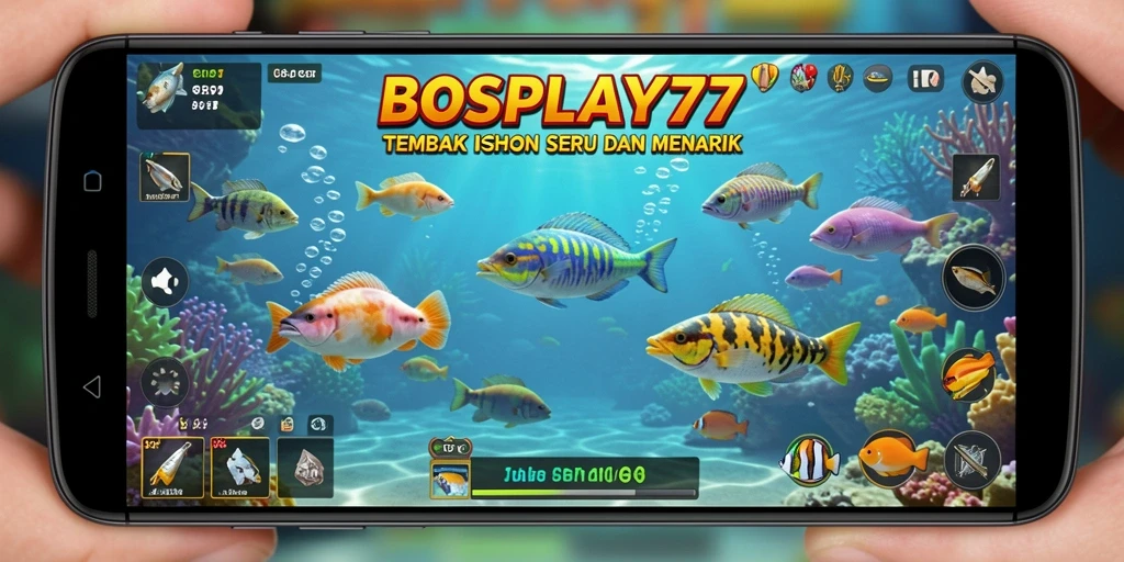 Tangkapan layar gameplay Tembak Ikan dari BOSPLAY77.