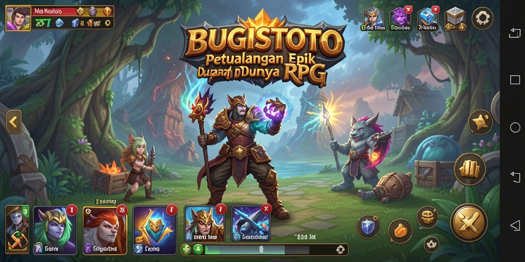 Tampilan gameplay BUGISTOTO menunjukkan aksi seru dan grafis yang memukau.