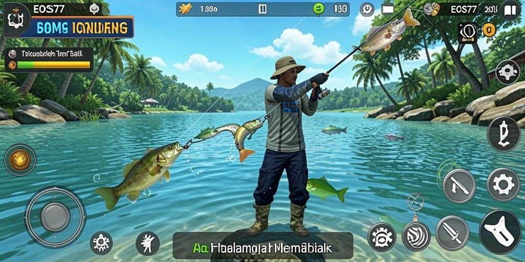 Tangkapan ikan yang mengesankan dalam game EOS77.