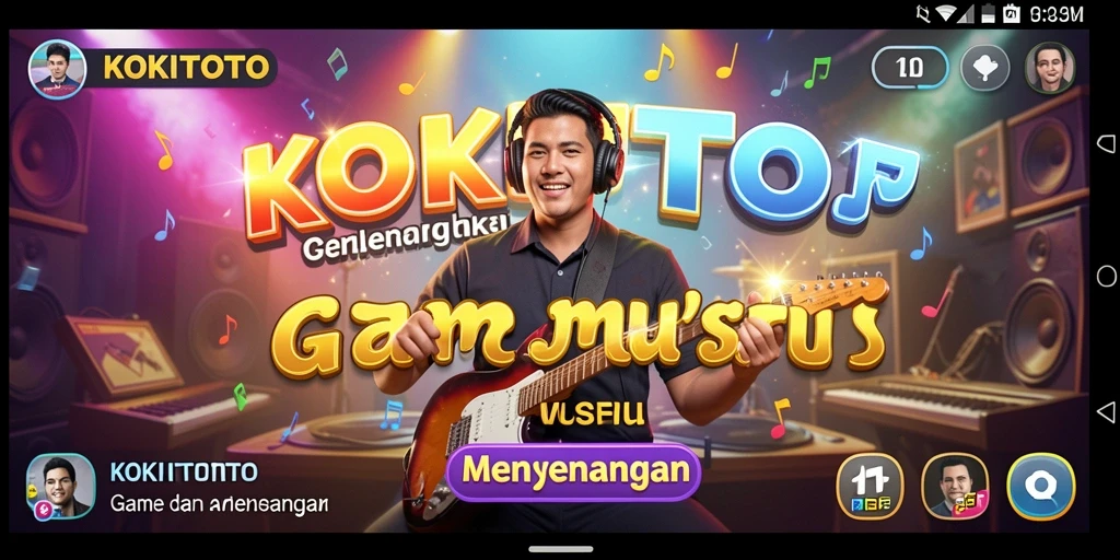 Screenshot KOKITOTO menampilkan momen seru bermain musik.