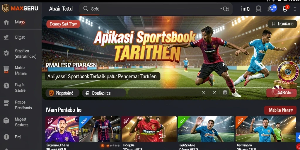 Tampilan menarik dari aplikasi MAXSERU saat taruhan berlangsung.