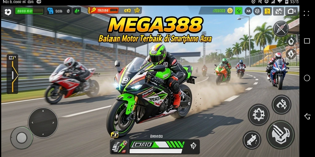 Tampilan gameplay seru dan mendebarkan dari MEGA388.
