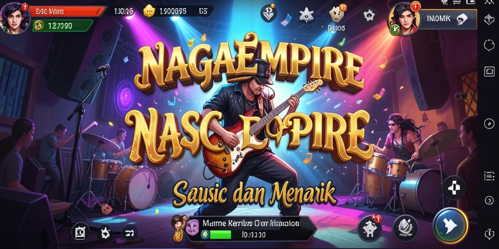 Tampilan gameplay seru NAGAEMPIRE dengan berbagai fitur menarik.
