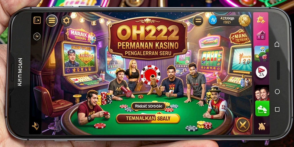 Screenshot utama OH222 menampilkan gameplay Kasino yang seru.