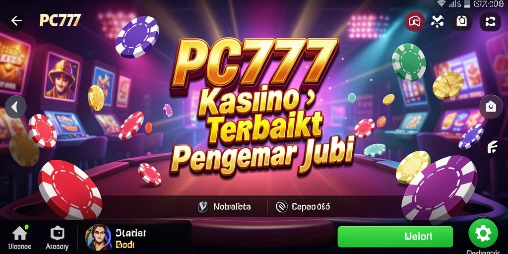 Screenshot gameplay PC777 yang menampilkan suasana kasino yang menarik.