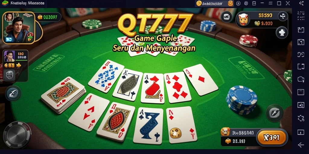 Tampilan gameplay Gaple yang seru dan interaktif.