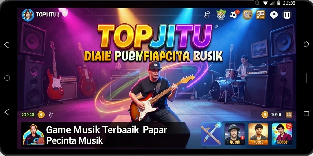 Menampilkan gameplay seru dengan berbagai tantangan musik.