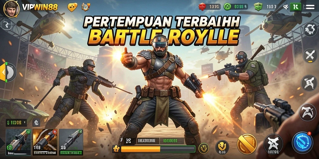 Tangkapan layar gameplay <strong>VIPWIN88</strong> menampilkan aksi seru di medan perang.
