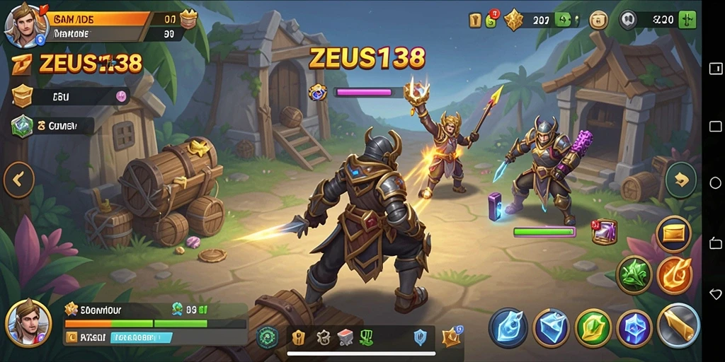 Tampilan gameplay ZEUS138 yang menarik dan penuh warna.